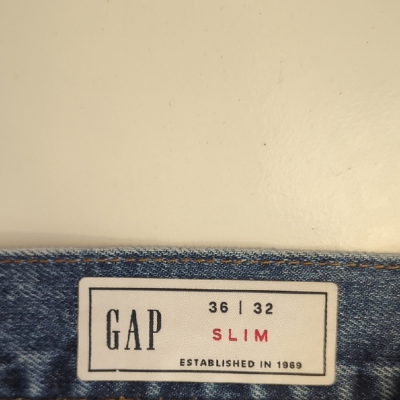 GAP Blue Straight Selvedge Jeans Classic Denim - Picture 2 of 10
